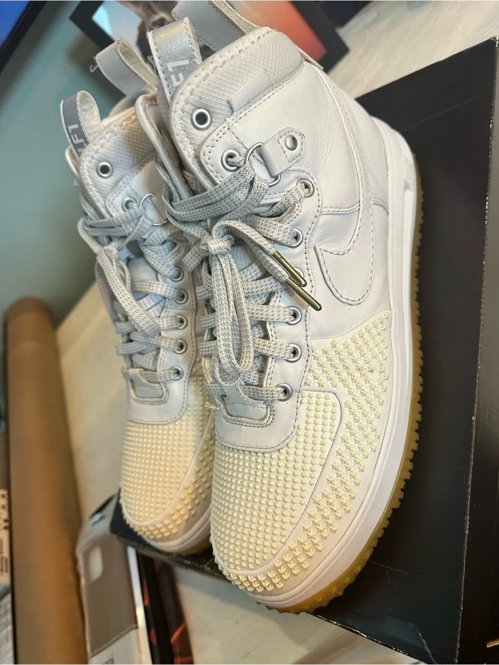 Nike Lunar Force 1 Duckboot Size 13 White